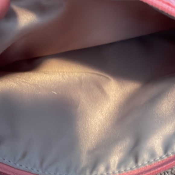 Coral Coach Nylon Tote bag with matching pouch - Picture 15 of 16